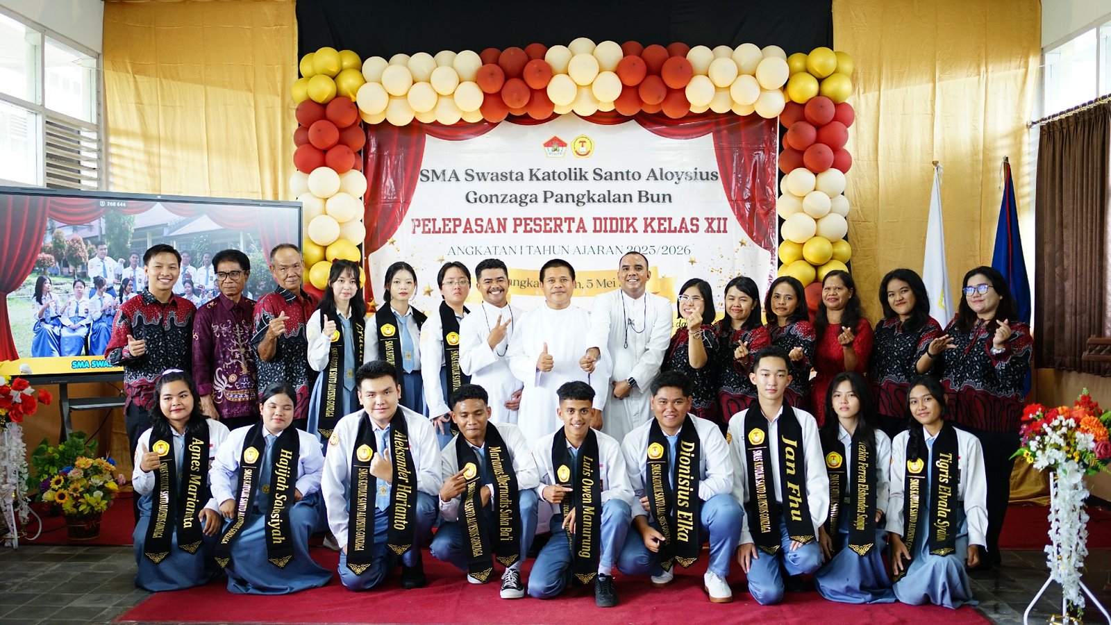 Melepas dengan Doa, Mengantar dengan Harapan : Kesederhanaan Penuh Makna dalam Perpisahan Kelas XII SMA Swasta Katolik Santo Aloysius Gonzaga Pangkalan Bun